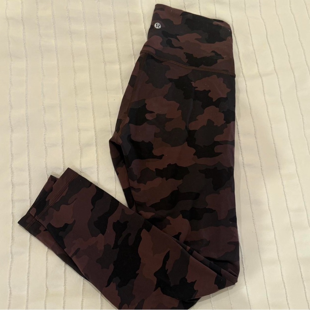 lululemon athletica Leggings - Black and Brown Camouflage
